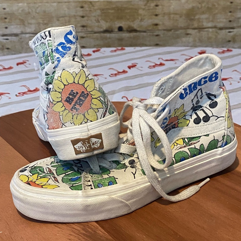Vans SK8Hi Tapered Mid Exo Theory Positivity Sunflower Sneakers - Picture 6 of 15